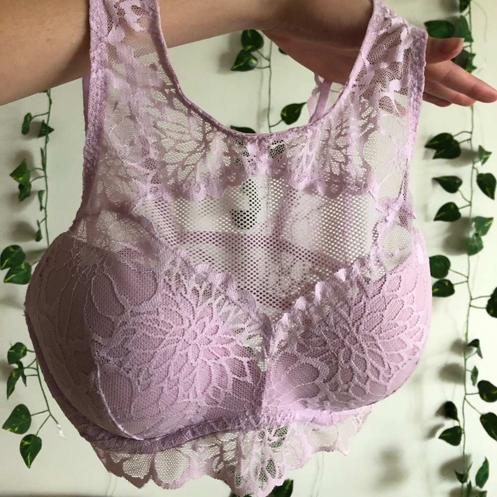 Victoria’s Secret PINK High Neck Lace Bra